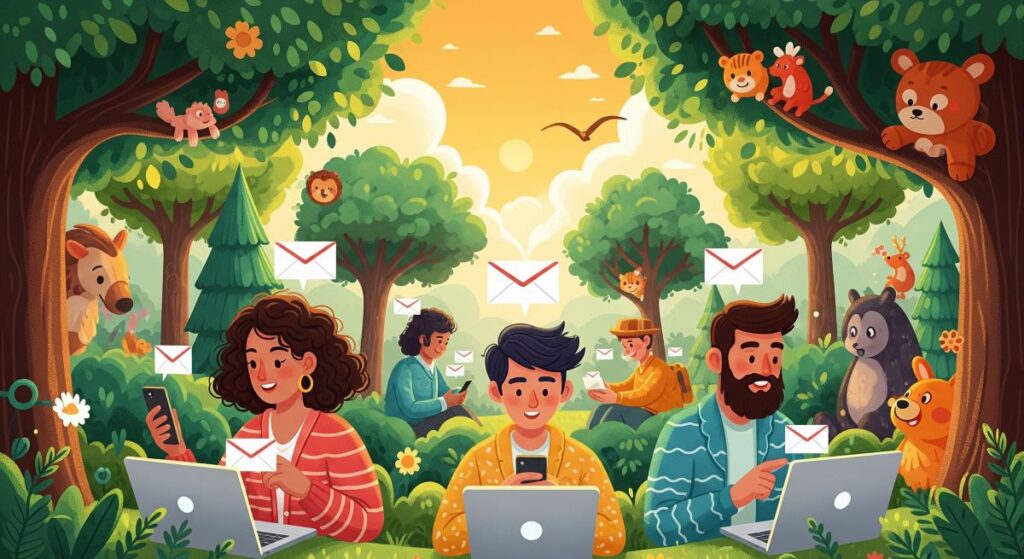email connection image for subscribers
